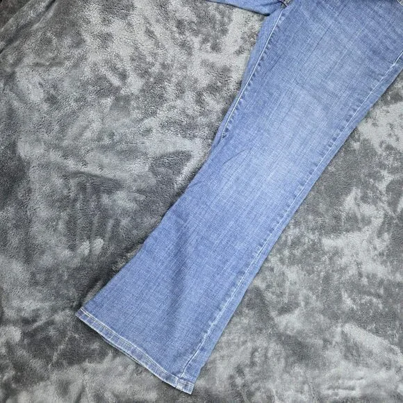 Levi's 512 Perfectly Slimming Boot Cut Jeans Womens 14S Medium Wash High Rise - Picture 5 of 14